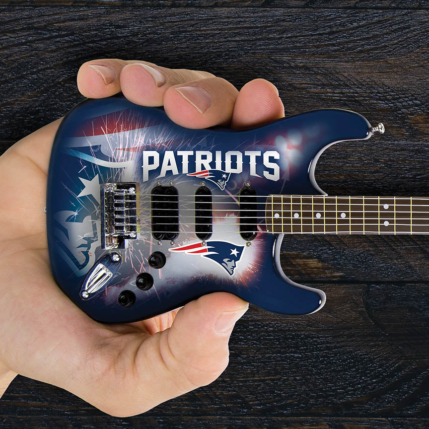 New England Patriots 10“ Collectible Mini Guitar - sample page 1