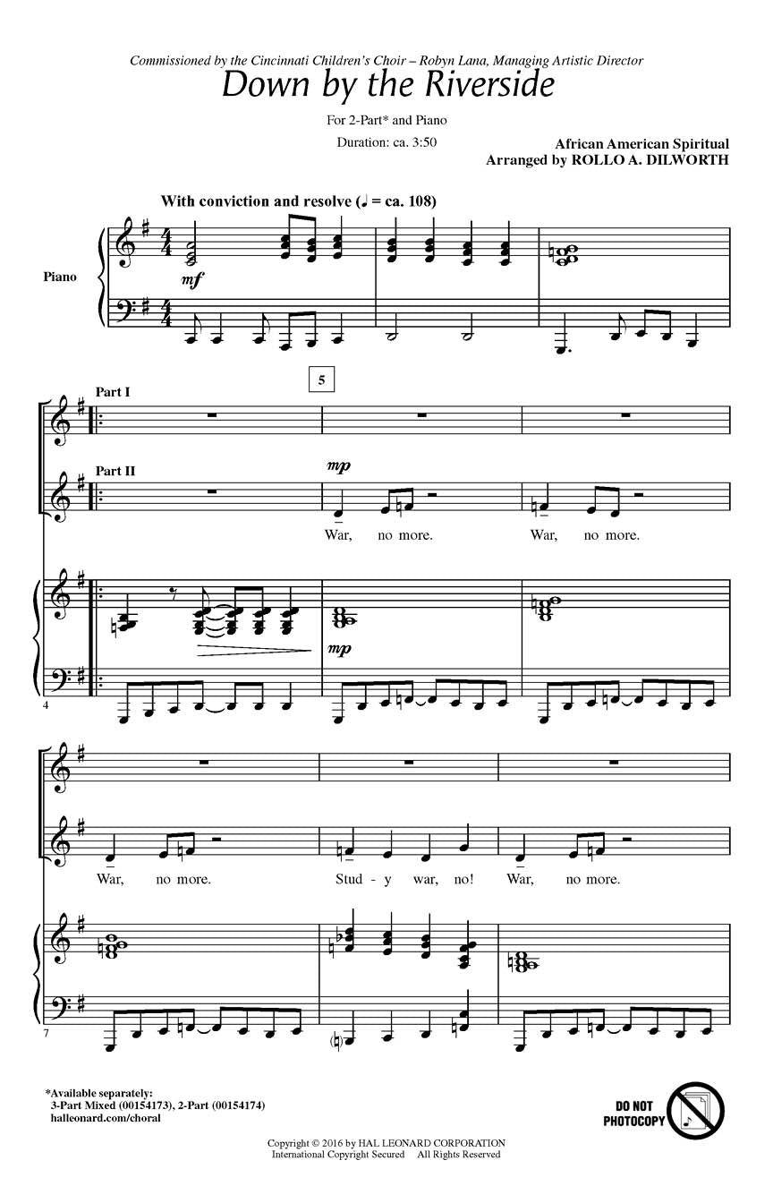 Down by the Riverside - sample page 1