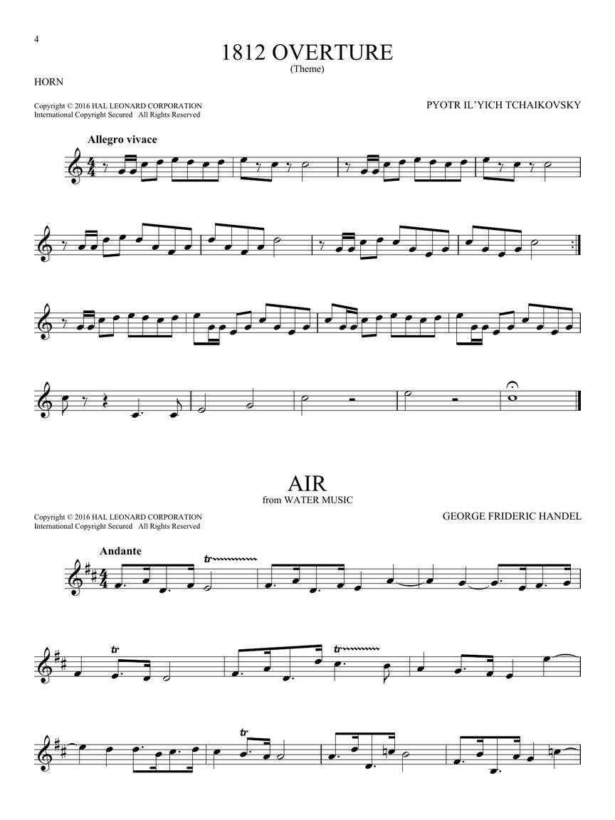101 Classical Themes for Horn - sample page 4
