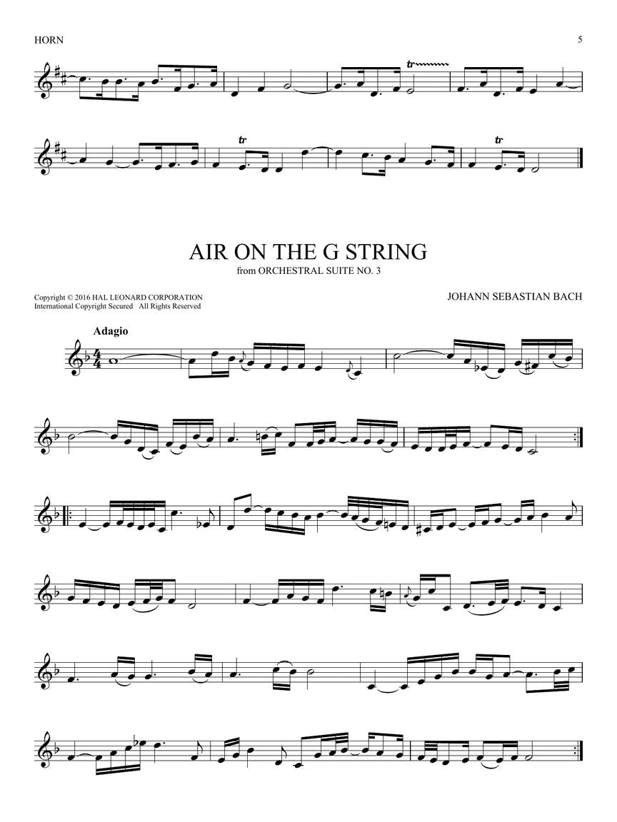 101 Classical Themes for Horn - sample page 5
