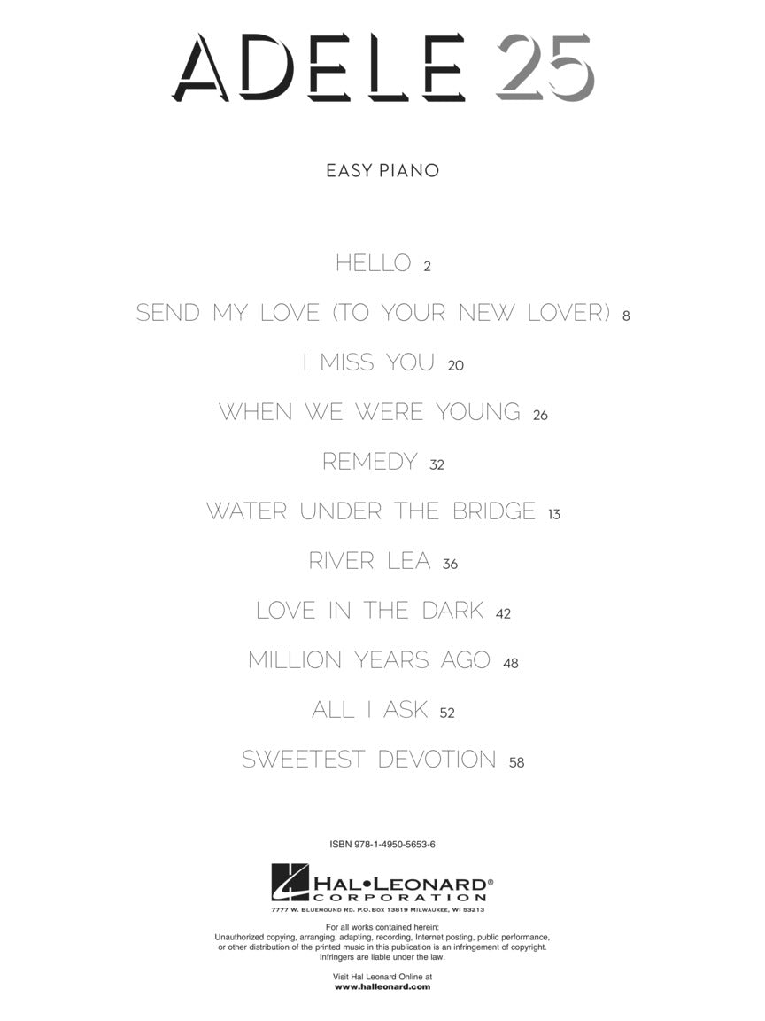 Adele – 25 - sample page 2