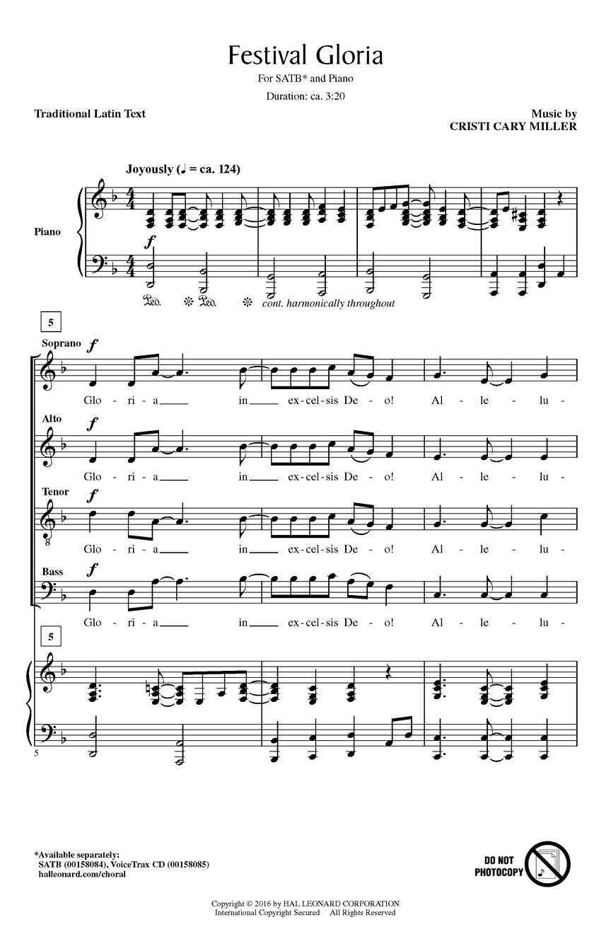 Festival Gloria - sample page 1