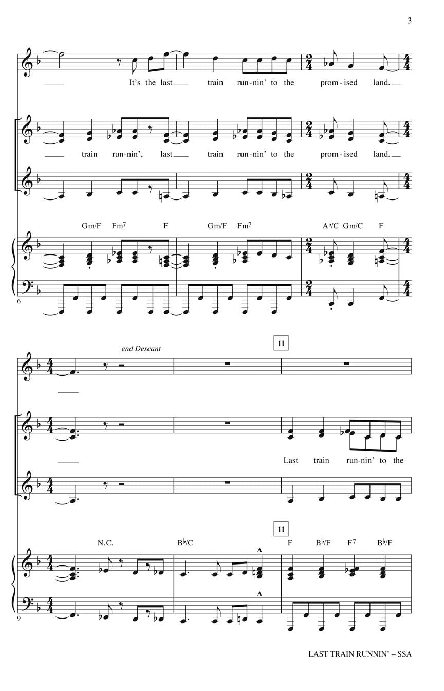 Last Train Runnin' - sample page 2