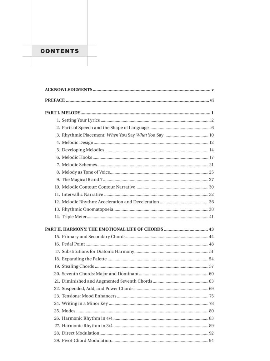 The Craft of Songwriting - sample page 2