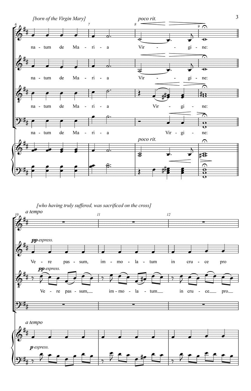Ave Verum Corpus - sample page 2
