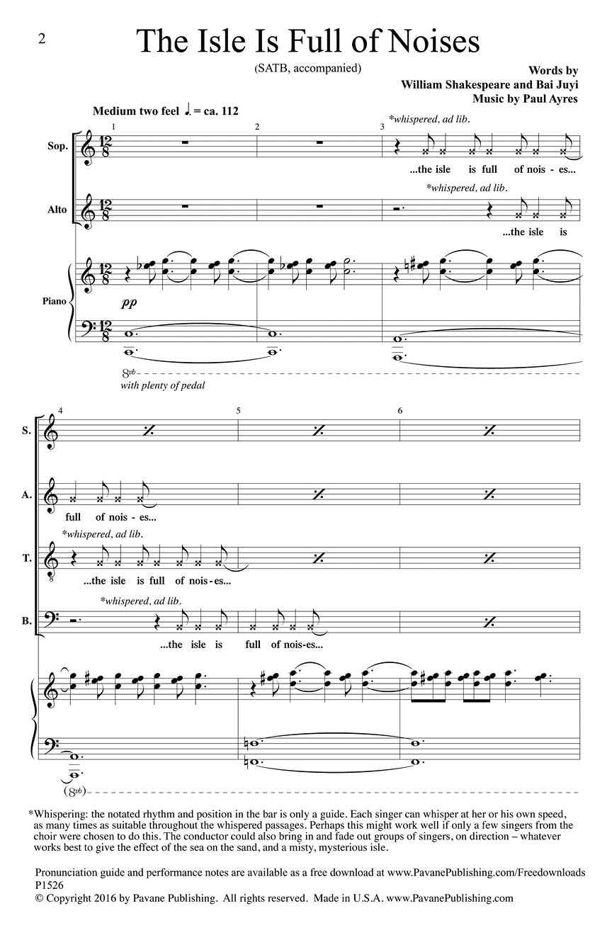 The Isle Is Full of Noises - sample page 1