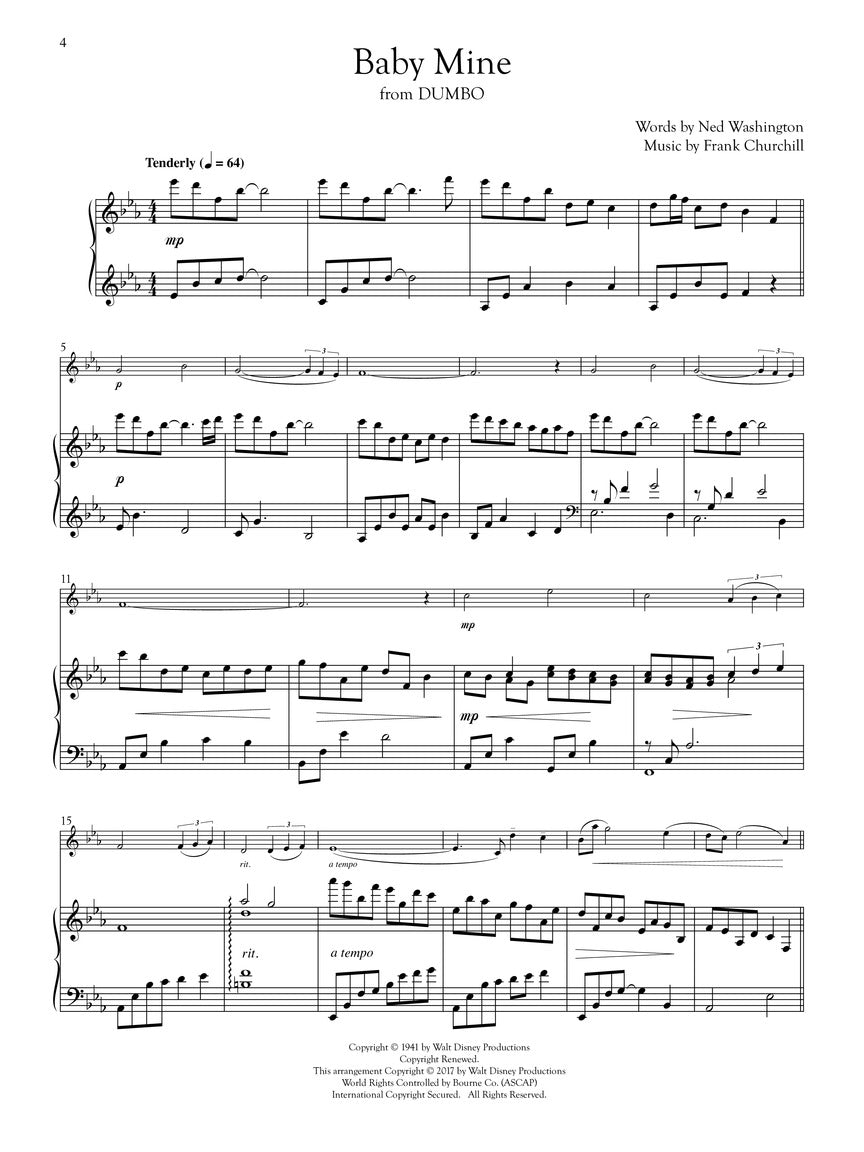 Disney Songs for Solo Violin & Piano - sample page 2