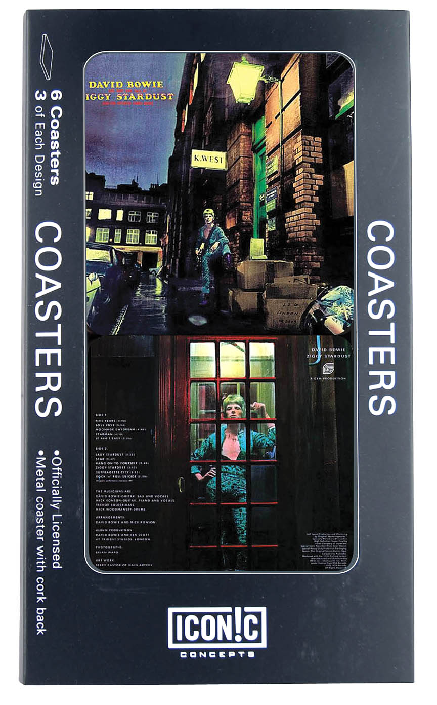 David Bowie Tin Coaster Set – Ziggy Stardust - sample page 3