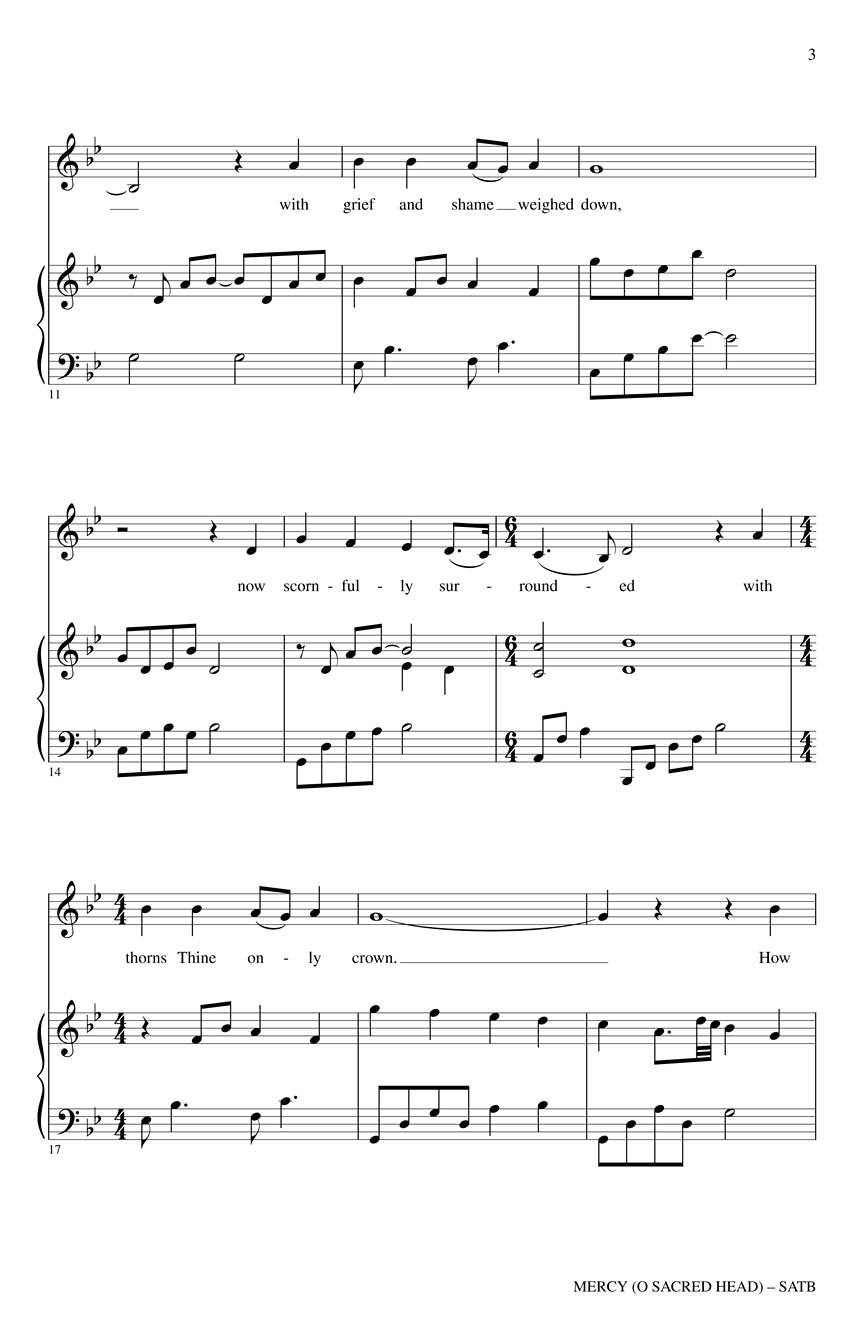 Mercy (O Sacred Head) - sample page 2