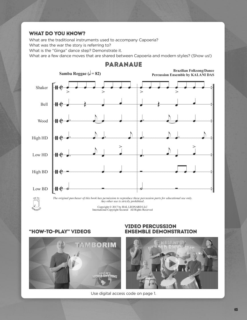Kalani's World Rhythms - sample page 5