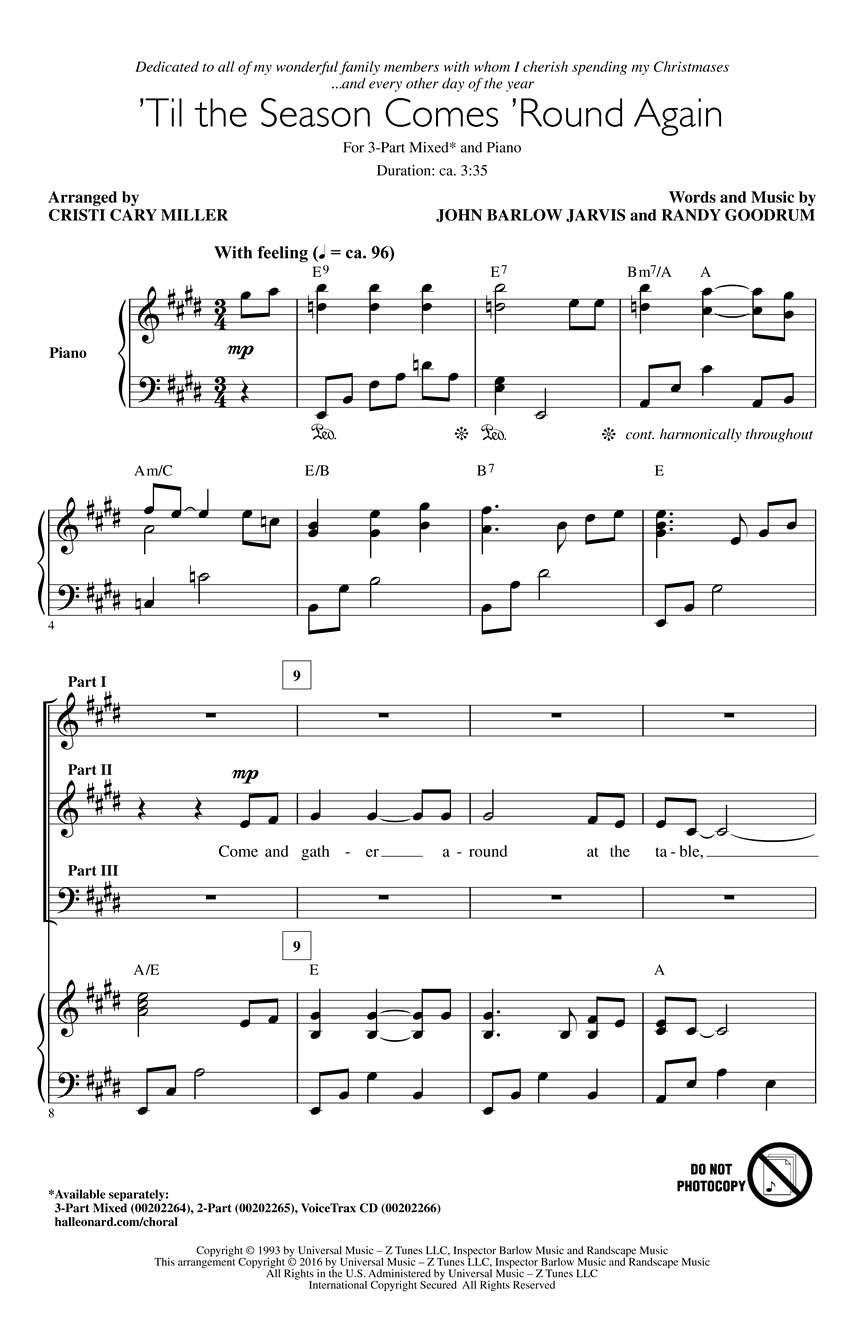 'Til the Season Comes Round Again - sample page 1