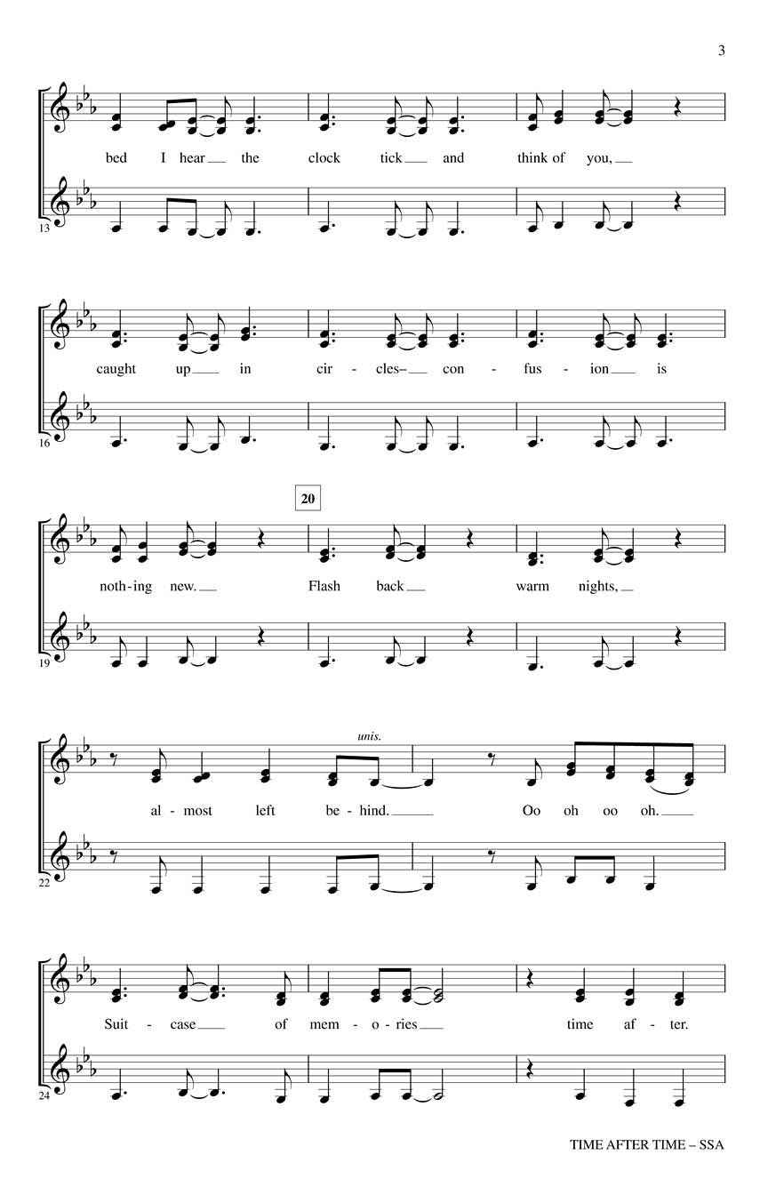 Time After Time - sample page 2