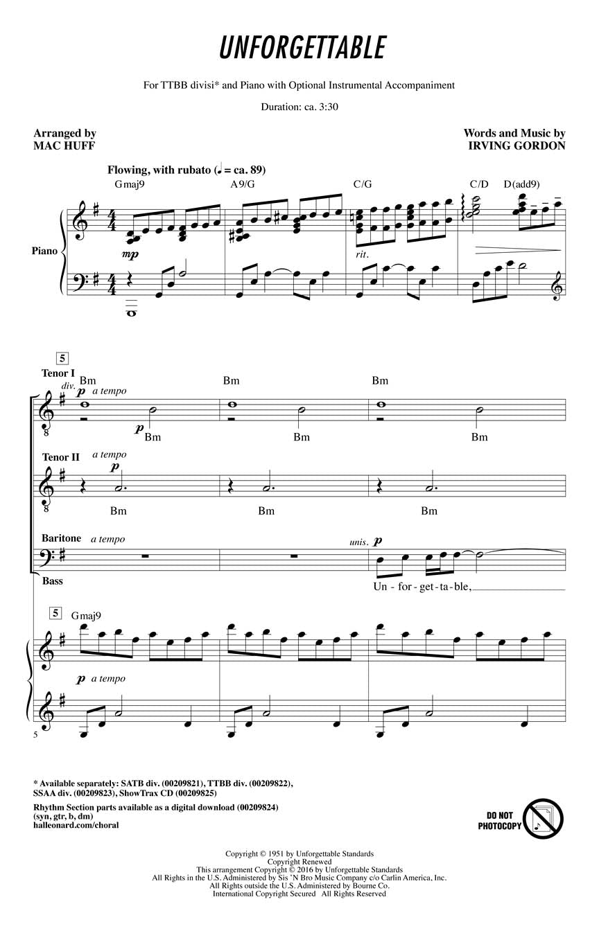 Unforgettable - sample page 1