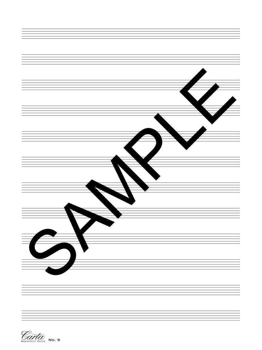 Carta Manuscript Paper No. 9 – Basic - sample page 2