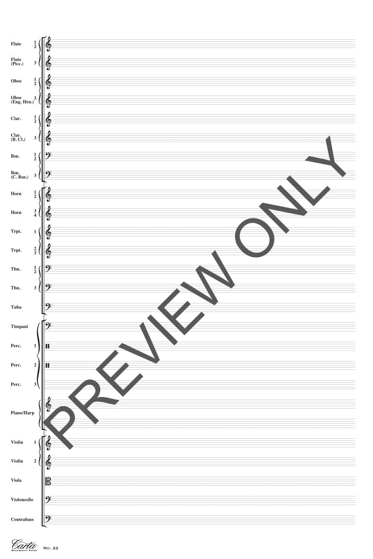 Carta Manuscript Paper No. 22 – Professional - sample page 2