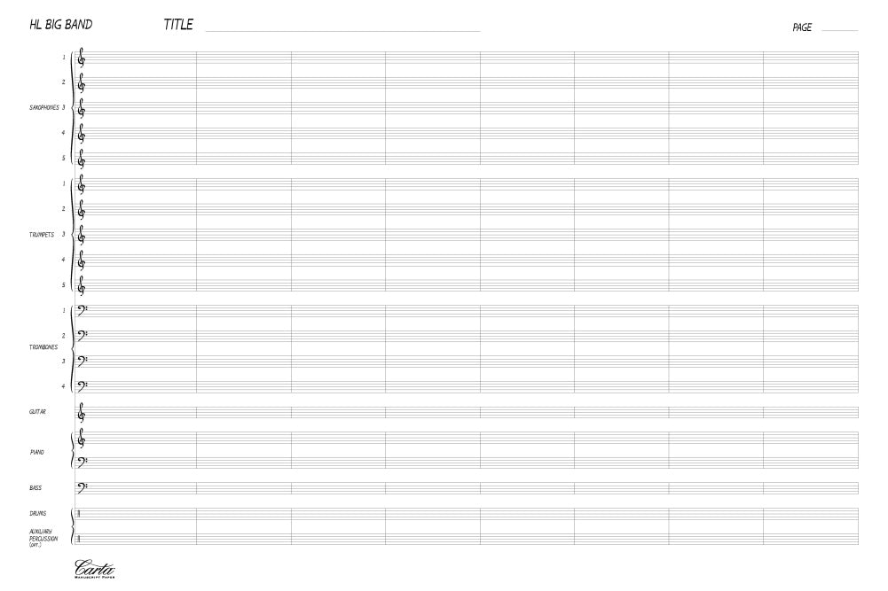 Carta Manuscript Paper No. 28 – Professional - sample page 2