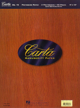 Product Cover for Carta Manuscript Paper No. 15 – Guitar