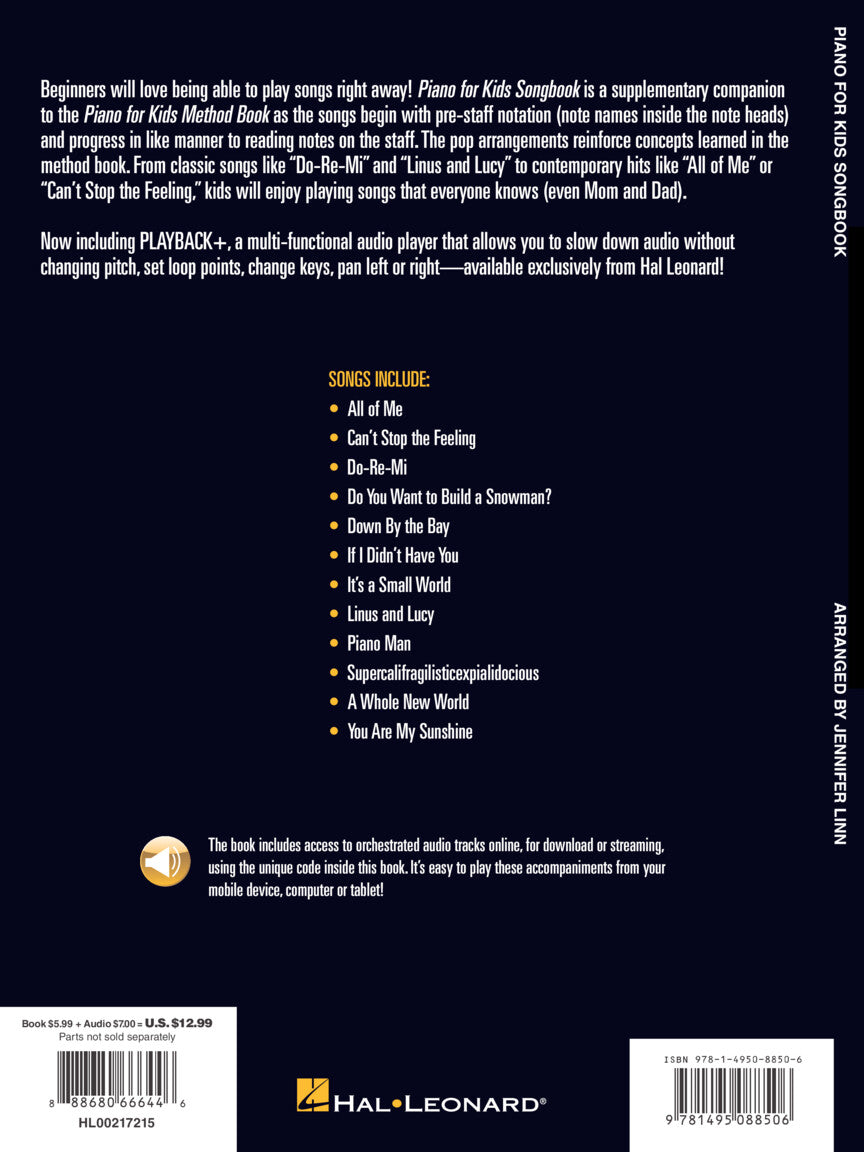 Hal Leonard Piano for Kids Songbook - sample page 7