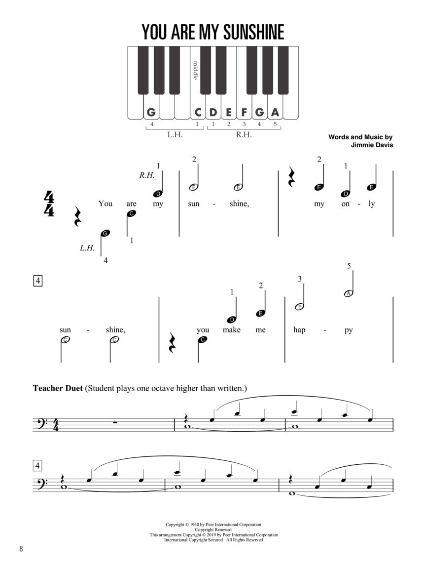 Hal Leonard Piano for Kids Songbook - sample page 4