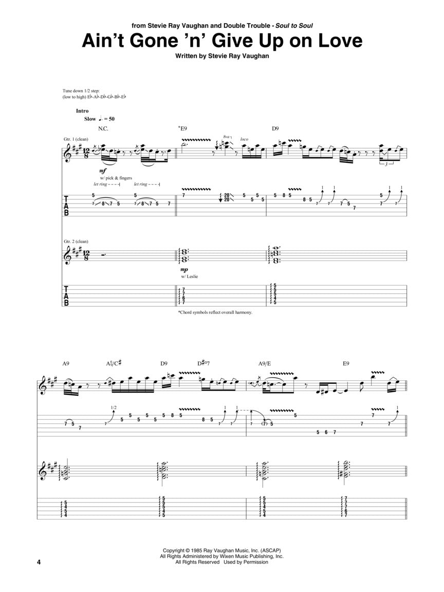 Stevie Ray Vaughan – Plays Slow Blues - sample page 3