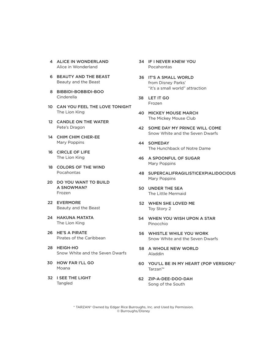 Disney Songs for Violin Duet - sample page 2
