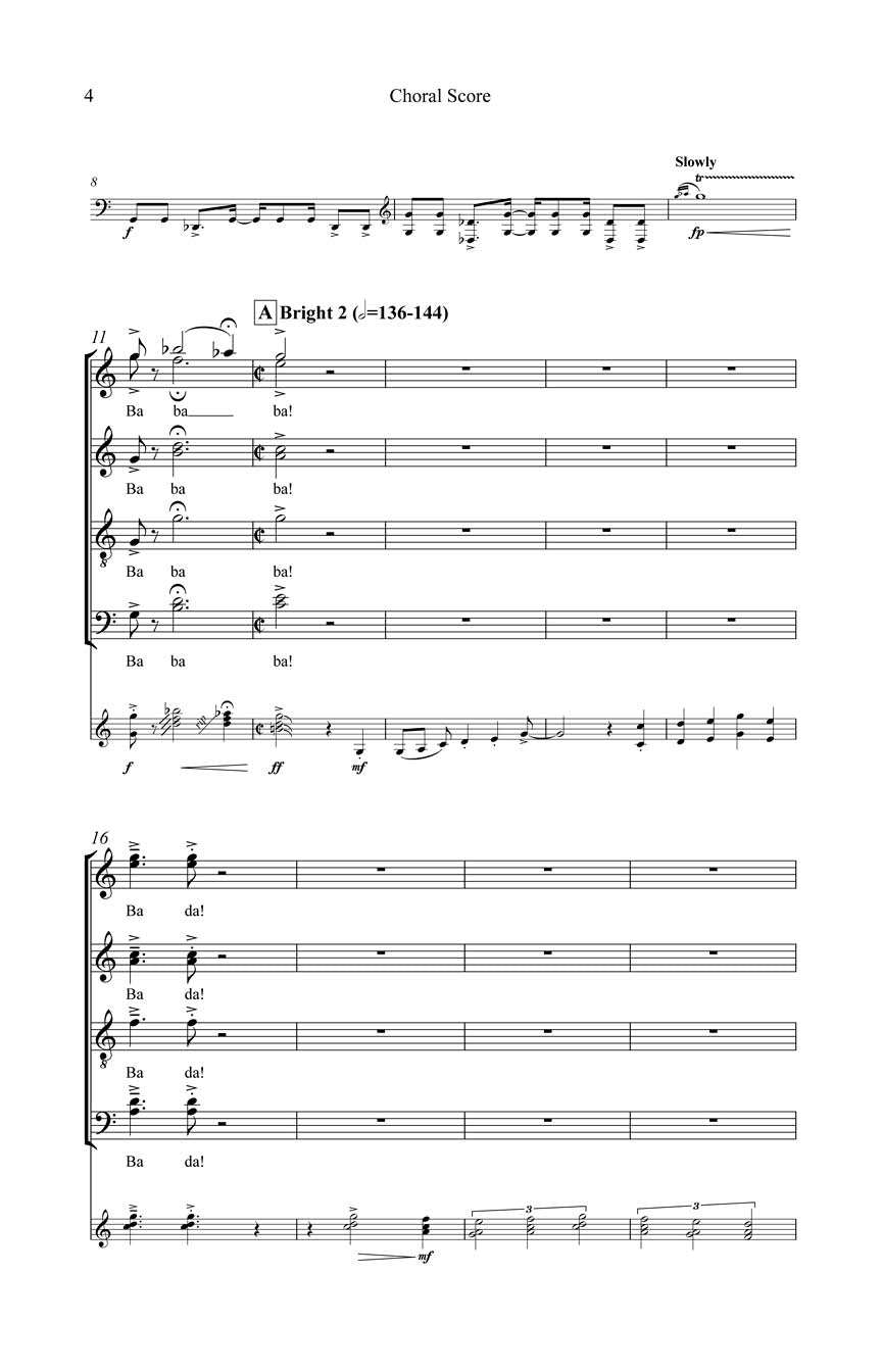 Godzilla Eats Las Vegas! – Opt. Choral Part - sample page 2
