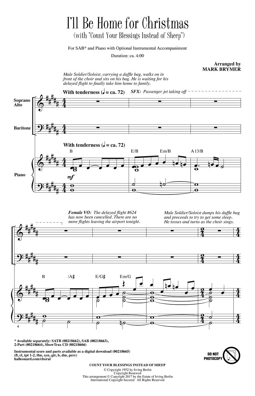 I'll Be Home for Christmas - sample page 1