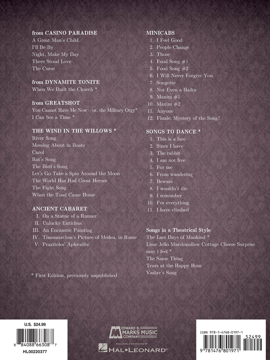 William Bolcom: Theatrical Songs - sample page 2