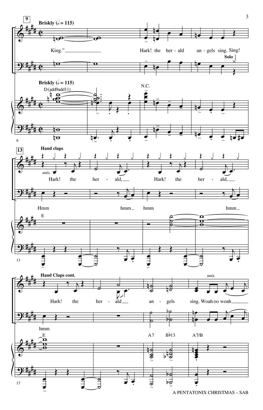 A Pentatonix Christmas - sample page 2