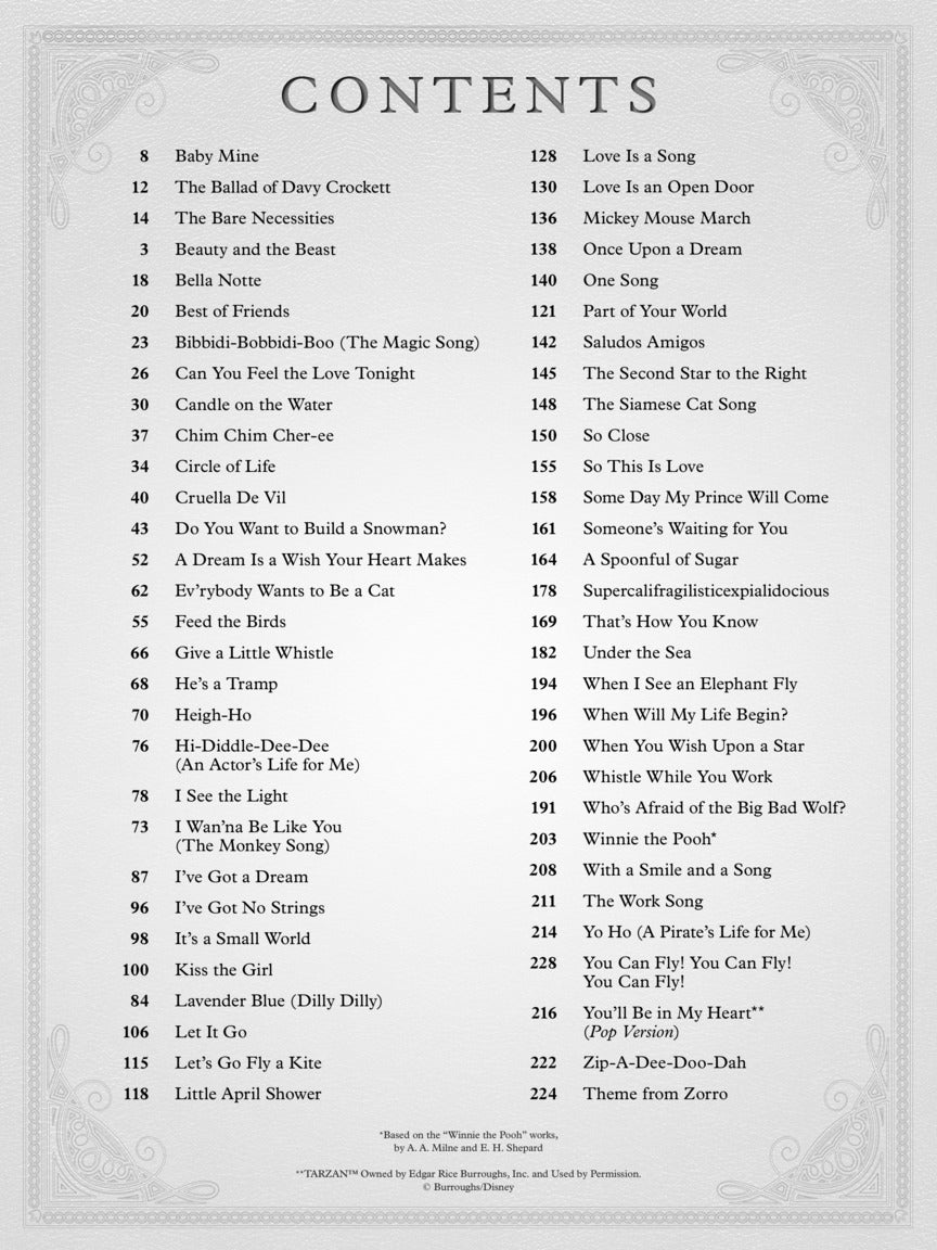 The Disney Collection – 3rd Edition - sample page 2