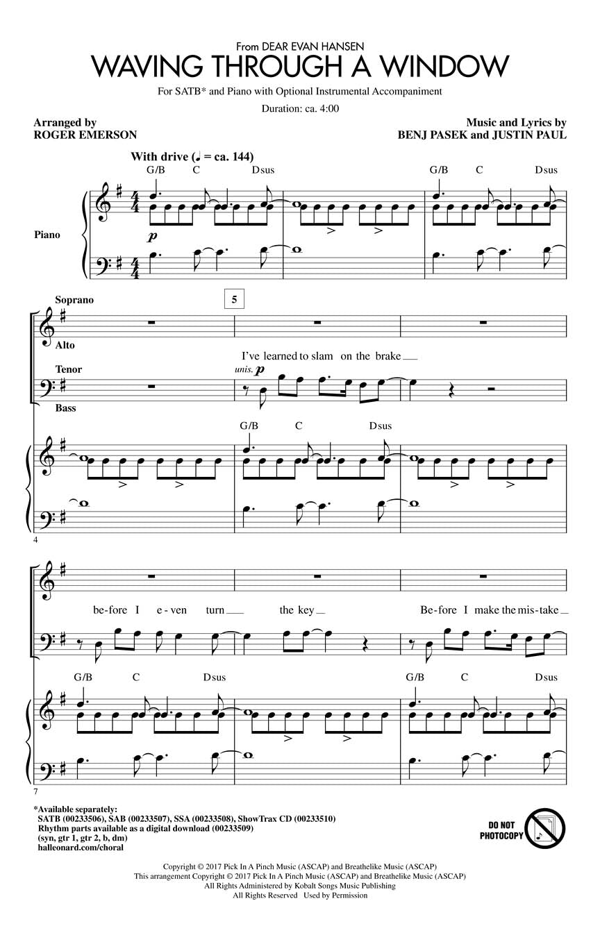 Waving Through a Window - sample page 1