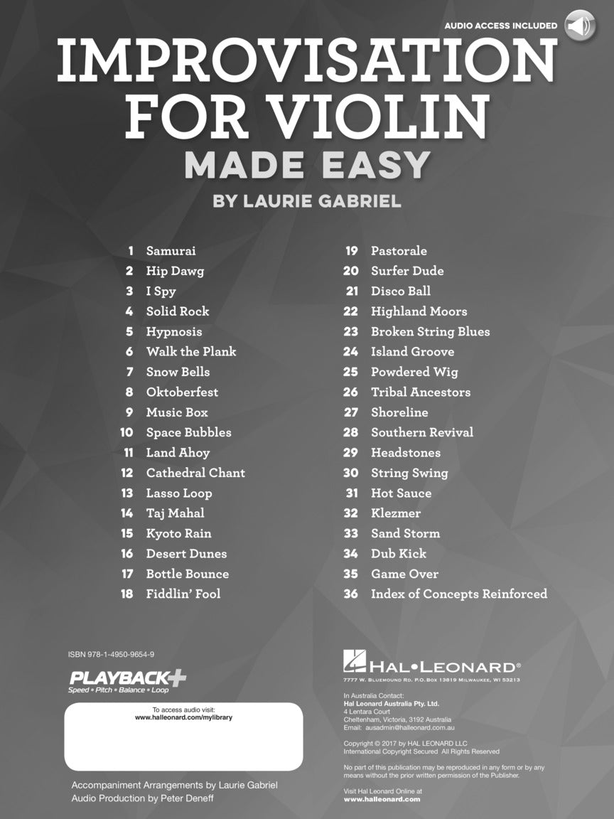 Improvisation for Violin Made Easy - sample page 2