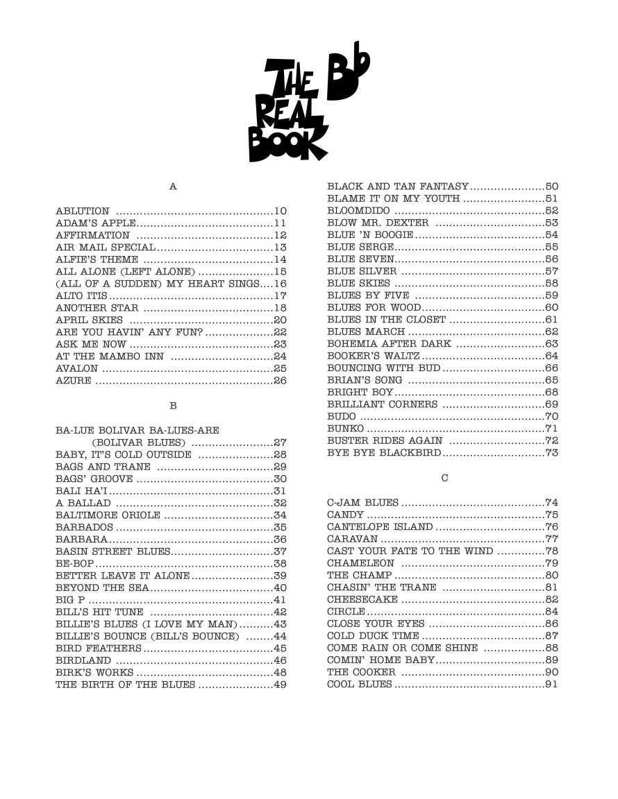 The Real Book – Volume II – Second Edition - sample page 3