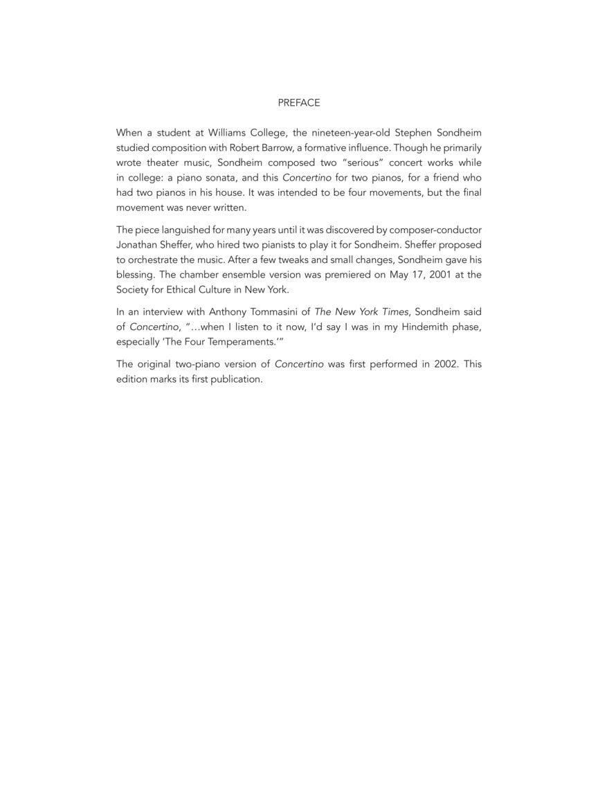 Concertino for Two Pianos - sample page 2