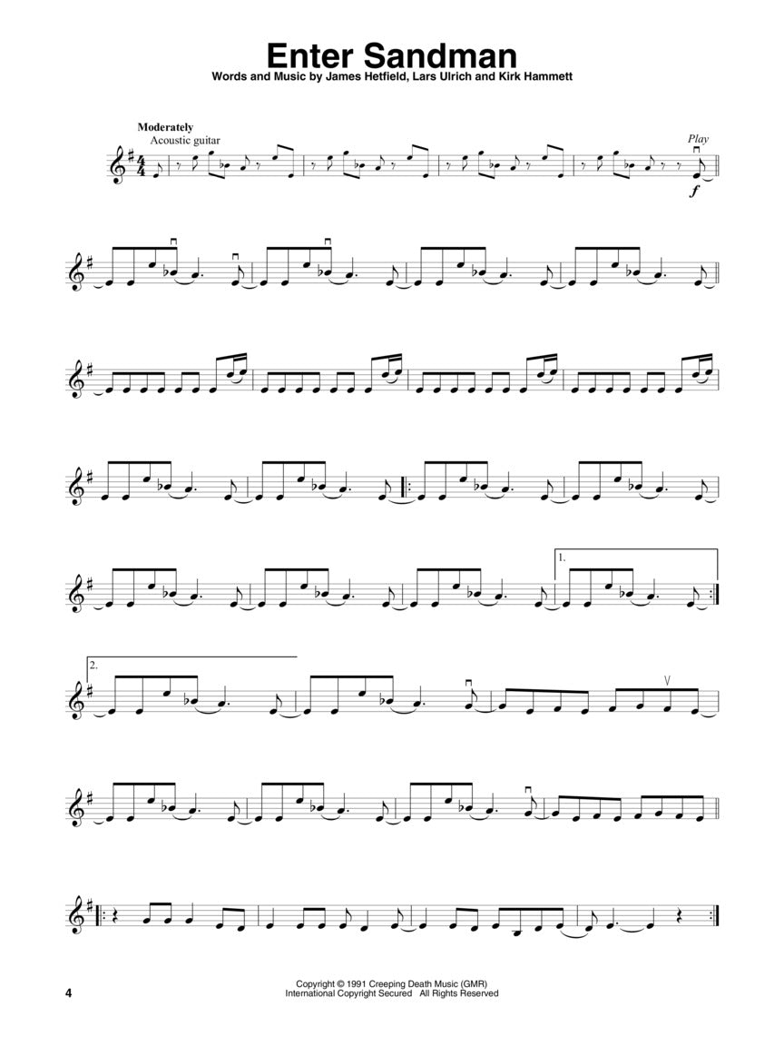 Metallica - sample page 3