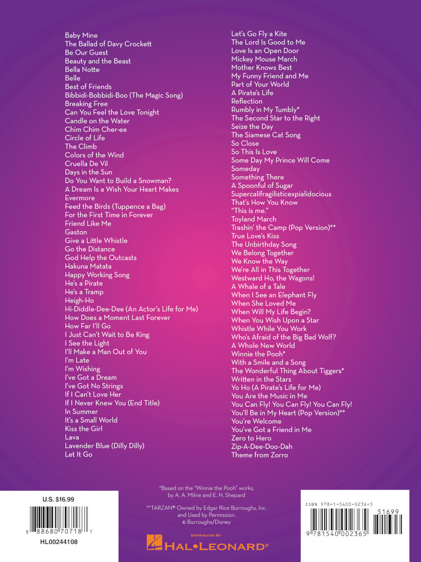 101 Disney Songs - sample page 6