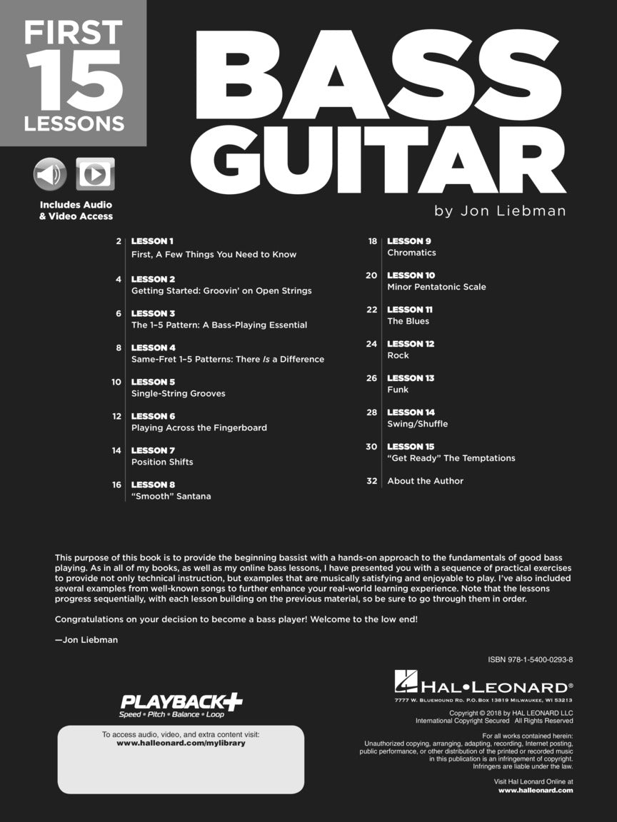 First 15 Lessons – Bass Guitar - sample page 2