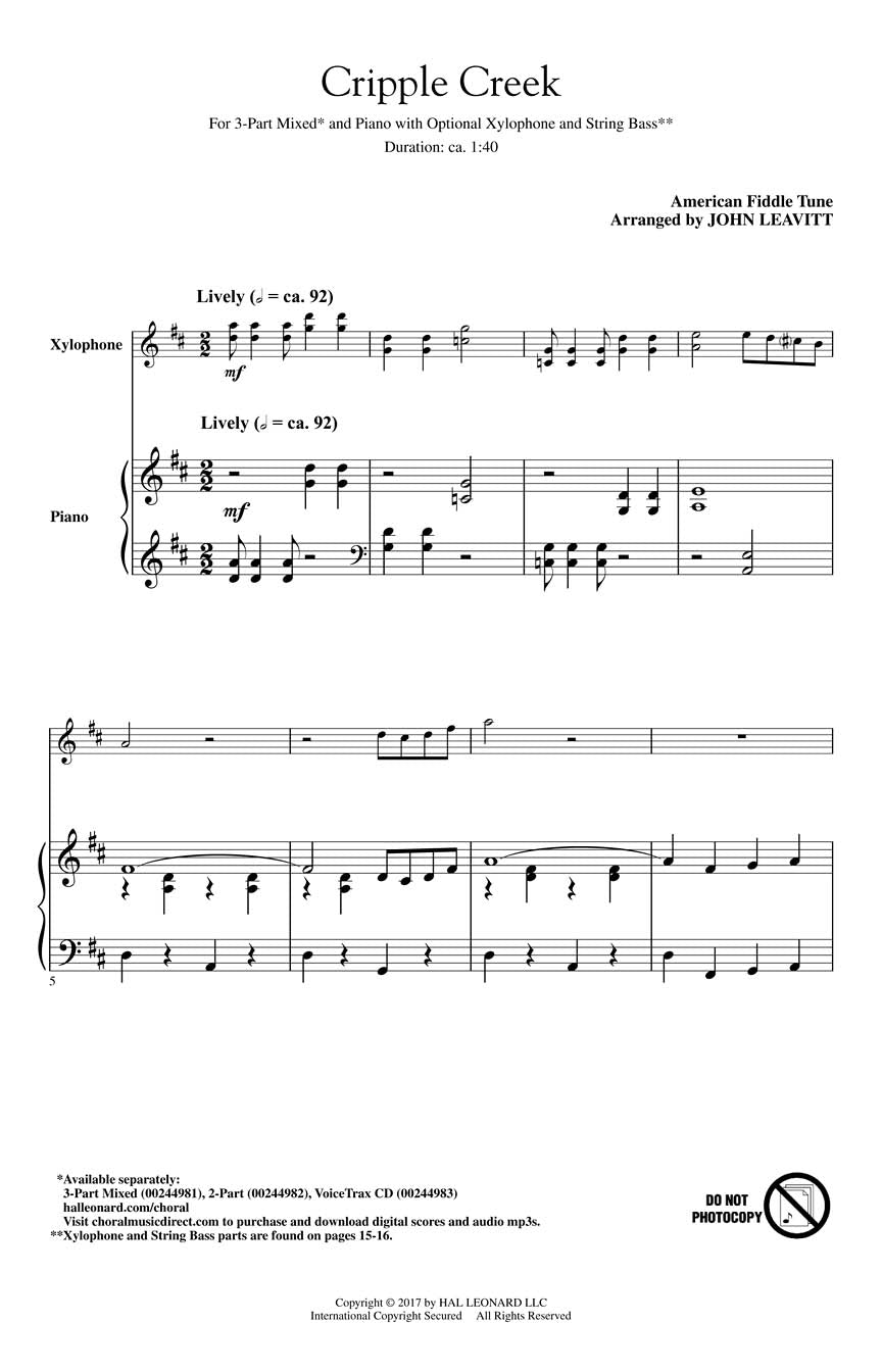 Cripple Creek - sample page 1