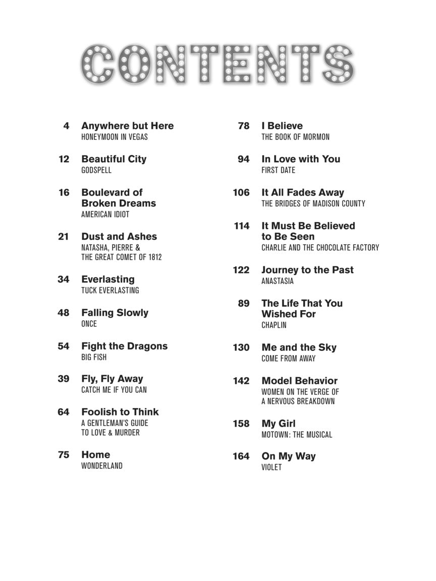 Broadway Sheet Music Collection: 2010-2017 - sample page 2