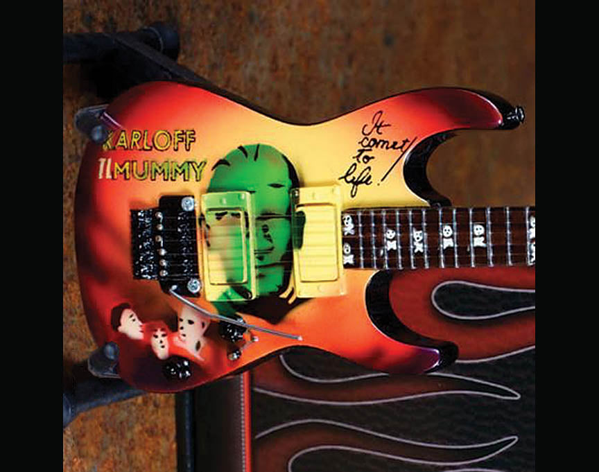 Kirk Hammett Signature Mummy Miniature Guitar Replica - sample page 1