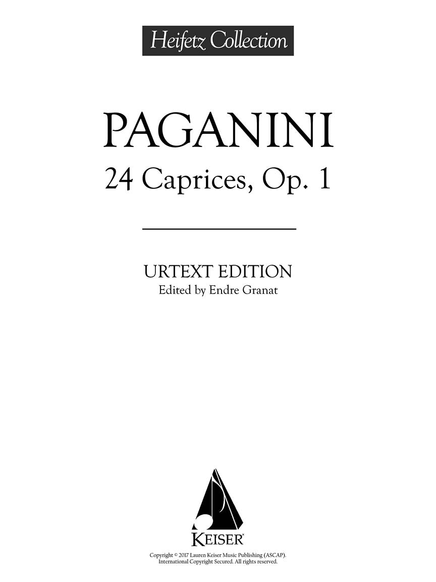 24 Caprices for Violin Solo - sample page 2