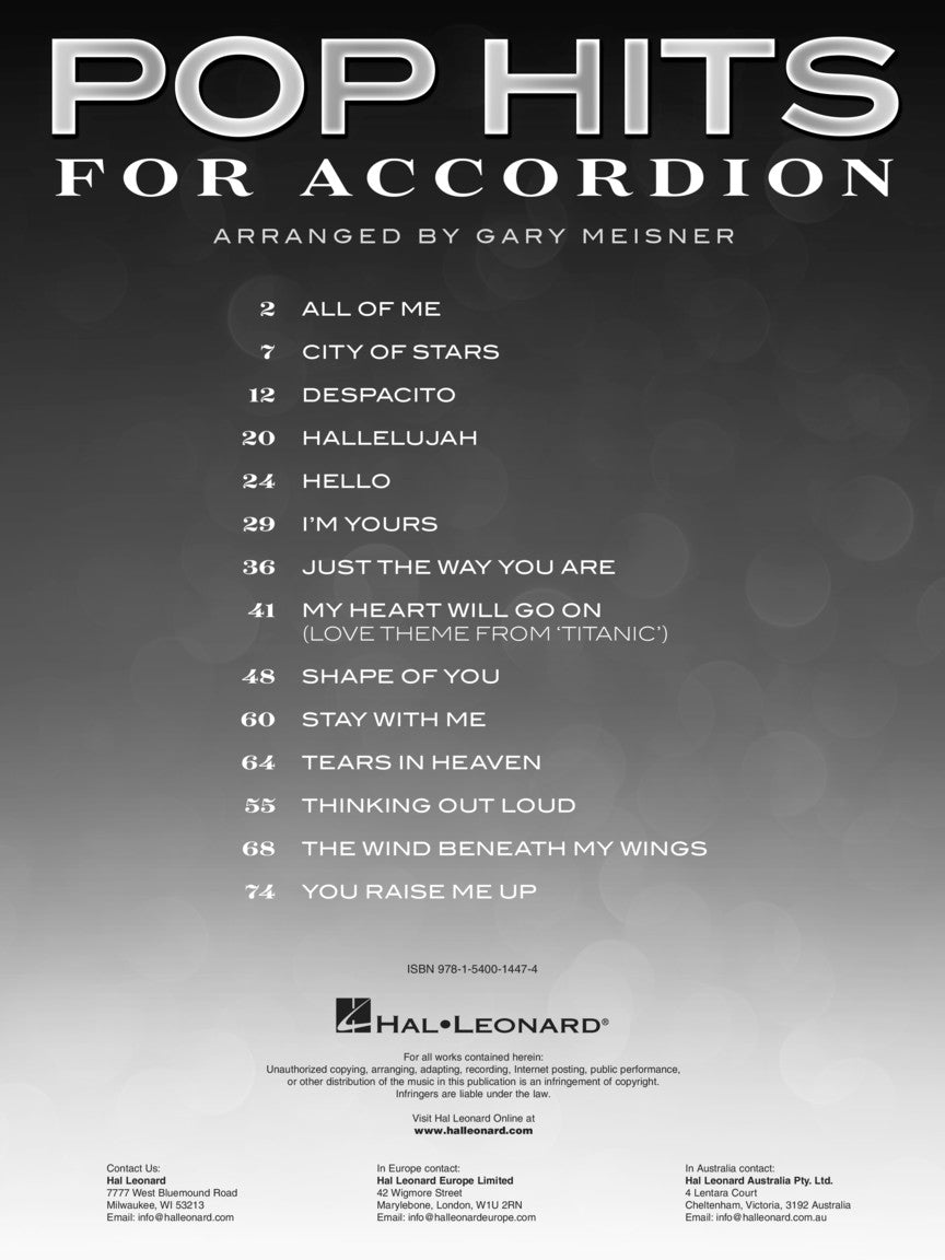 Pop Hits for Accordion - sample page 2
