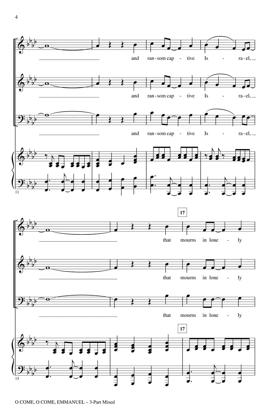 O Come, O Come, Emmanuel - sample page 2