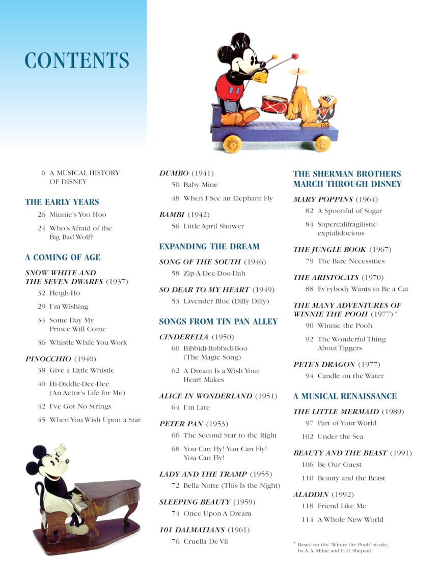 The Illustrated Treasury of Disney Songs – 7th Edition - sample page 2