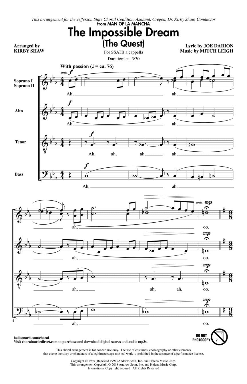 The Impossible Dream (The Quest) - sample page 1