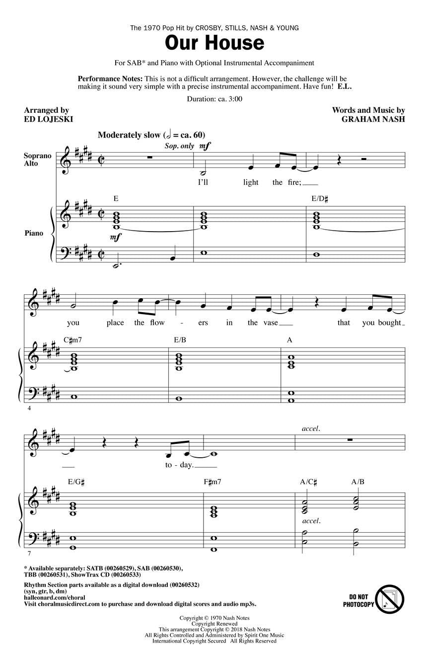 Our House - sample page 1