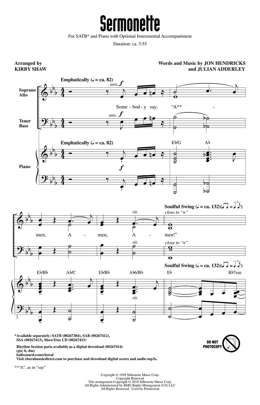 Sermonette - sample page 1