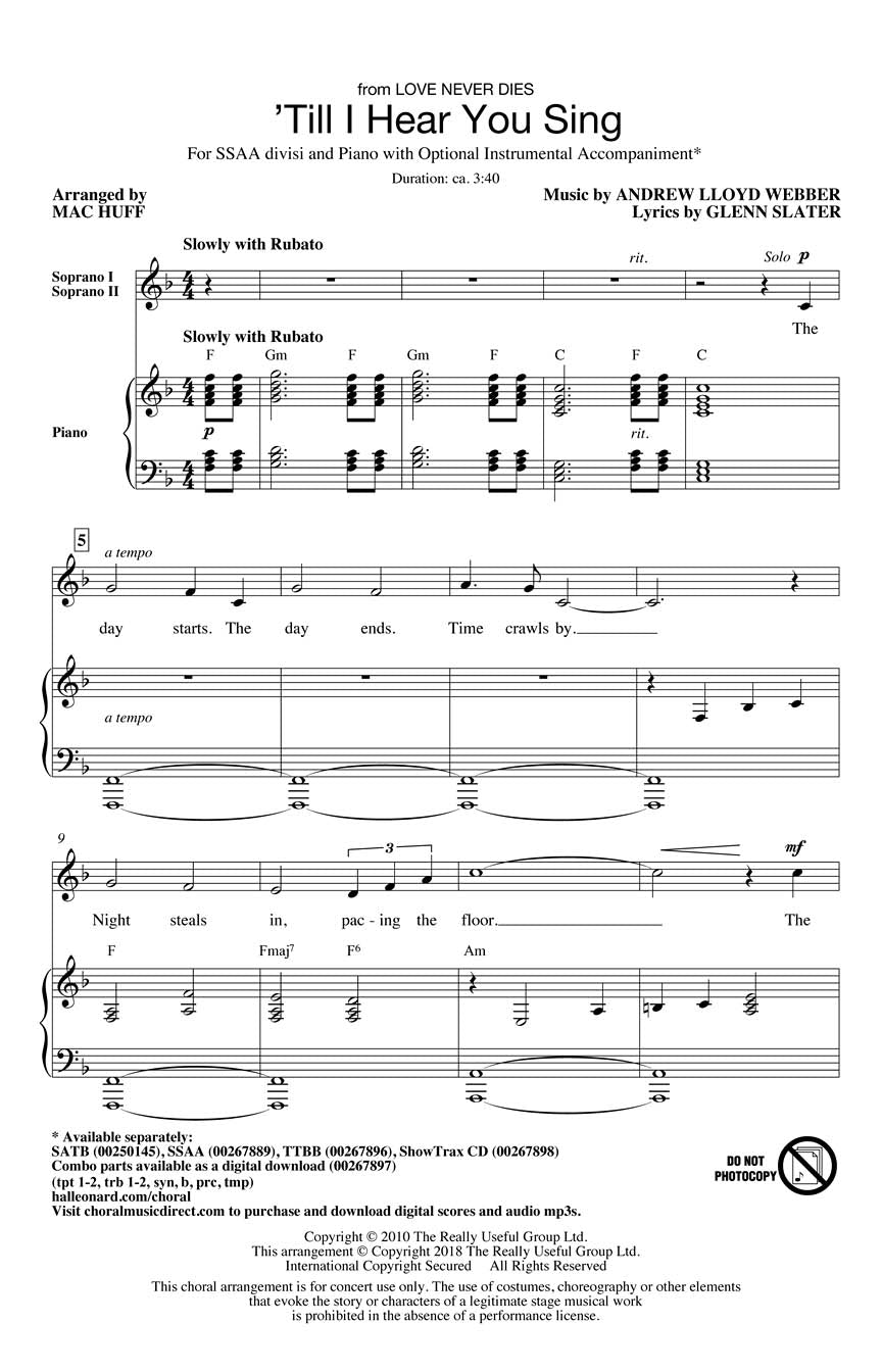 'Till I Hear You Sing - sample page 1