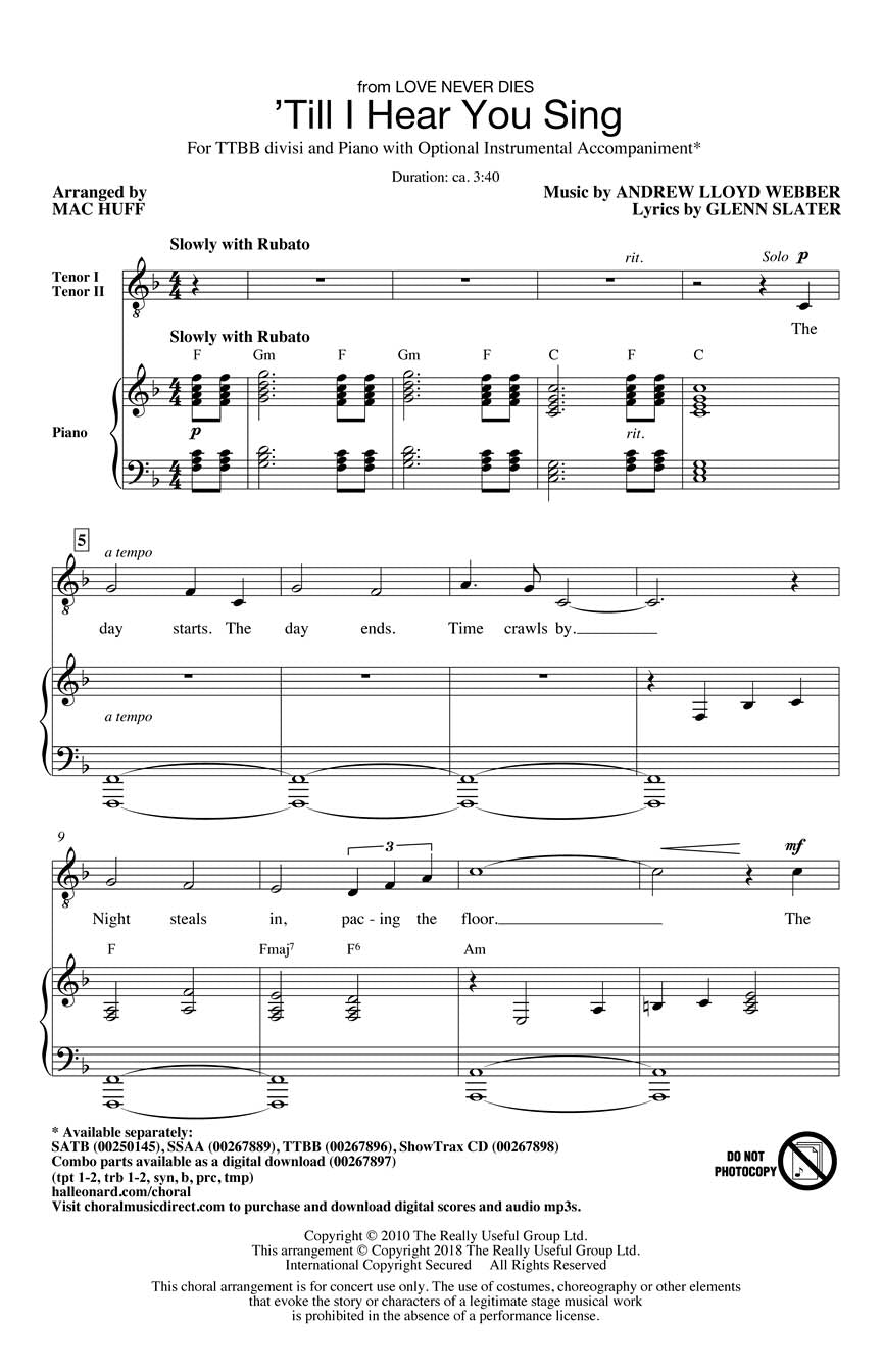 'Till I Hear You Sing - sample page 1