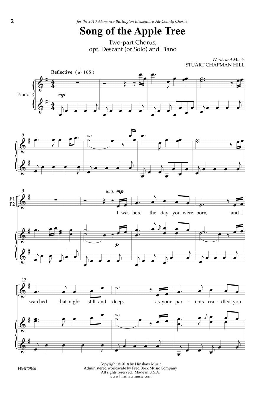 Song of the Apple Tree - sample page 1